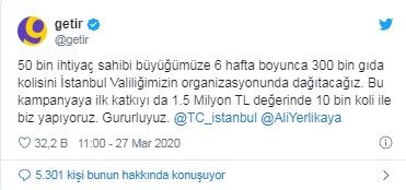 Koronavirüs salgınıyla mücadelede destekçi olan firmalar hangileri?