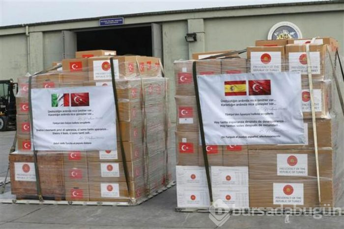 Türkiye'den İspanya ve İtalya'ya yardım