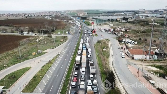 Silivri'de kilometrelerce kuyruk!