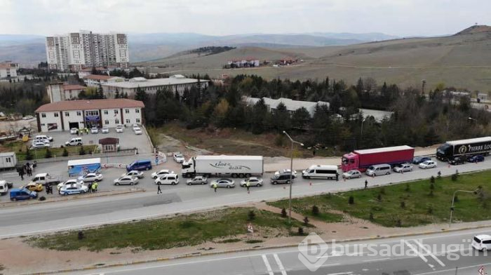 Tüm araçlar durduruldu