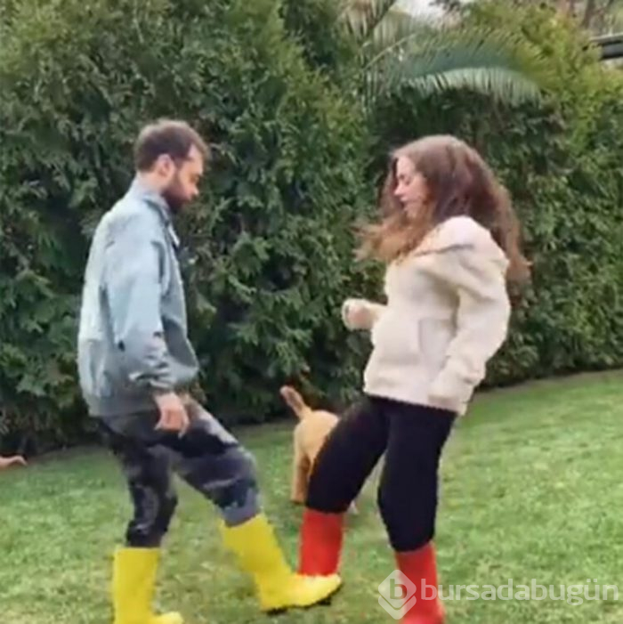 Pelin ve Anıl çiftinden korona dansı