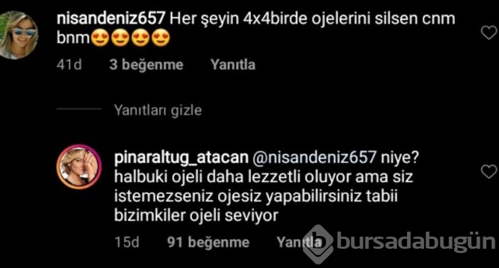 Pınar Altuğ, instagramda takipçilerine öyle cevaplar verdi ki...