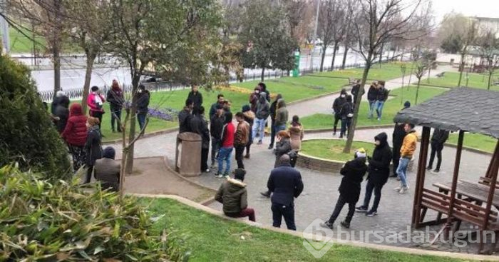 Polis günübirlik işçileri parktan dağıttı