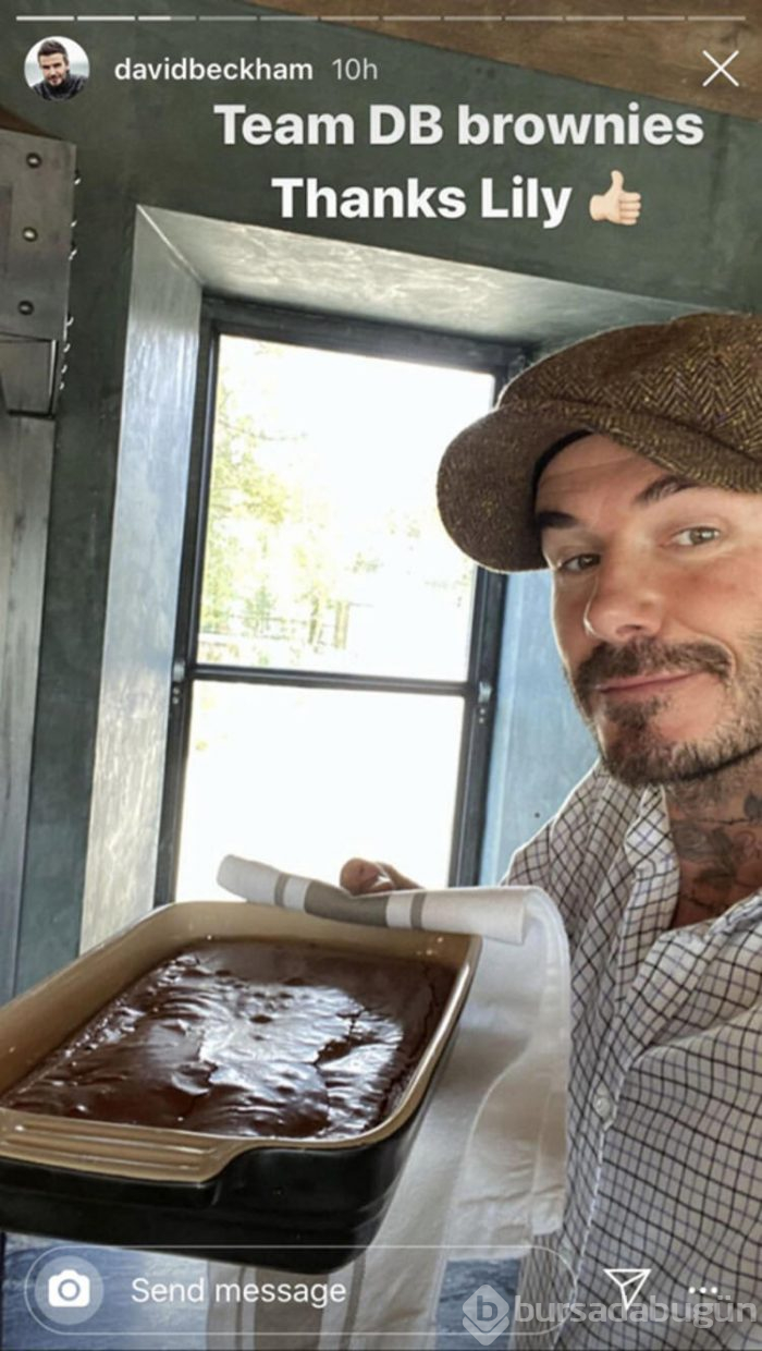 Eski efsane David Beckham mutfaktan çıkamıyor