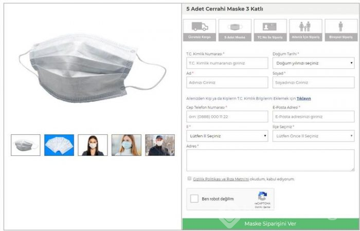 PTT'den ve E-Devlet'ten maske siparişinin tüm detayları