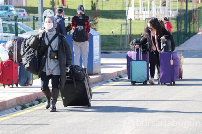 Karantinadaki 520 öğrenci bugün yurttan ayrıldı!