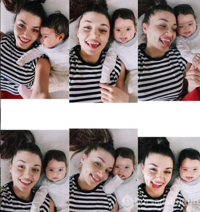 Hande Erçel ve yeğeni Mavi! 