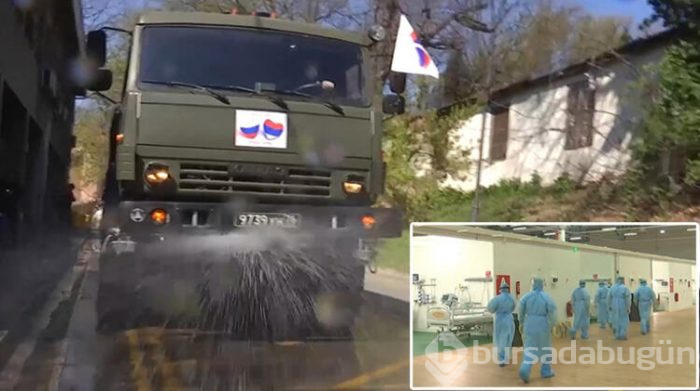 Rus ordusundan corona virüs yardımı