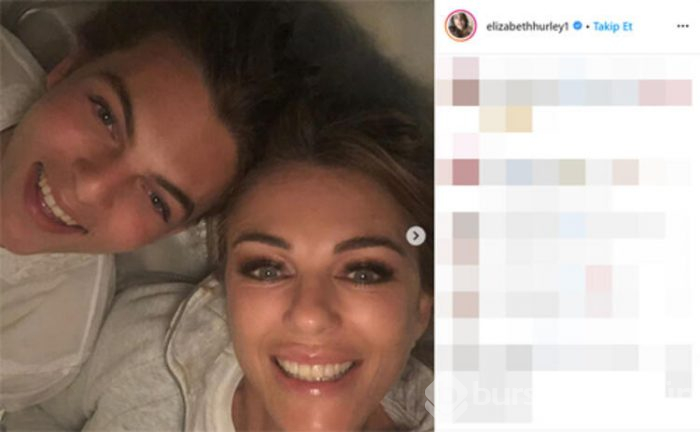 Elizabeh Hurley tuhaf fotoğrafıyla takipçilerini şaşırttı