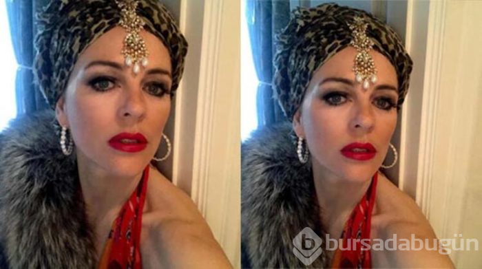 Elizabeh Hurley tuhaf fotoğrafıyla takipçilerini şaşırttı