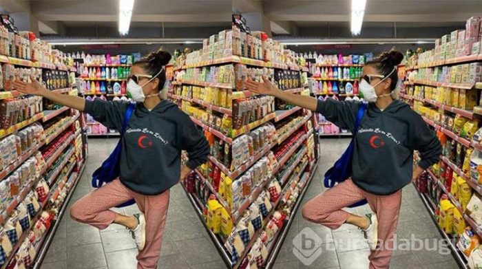 Tanem Sivar'ın market fotoğrafı olay oldu!