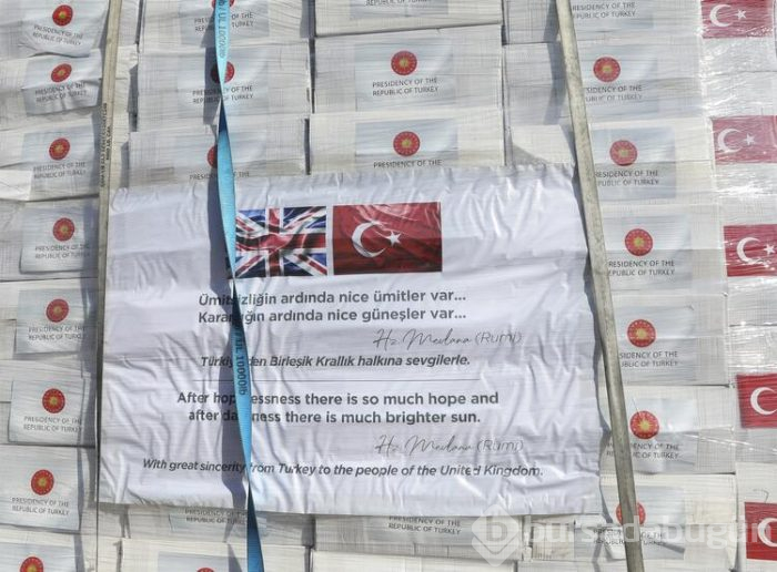Türkiye, İngiltere'ye yardım gönderdi
