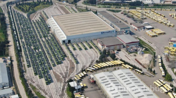 Bursa'da binlerce otobüs ve metro vagonu park halinde görüntülendi