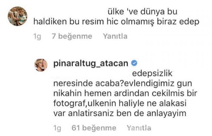 Pınar Altuğ'u kızdıran yorum!