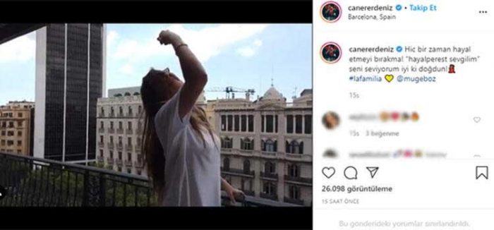 Caner Erdeniz, eşi Müge Boz'un doğum günü duygusal sözlerle kutladı