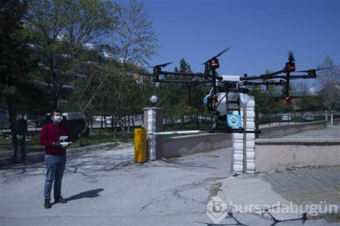 Drone ile havadan da dezenfekte ediliyor