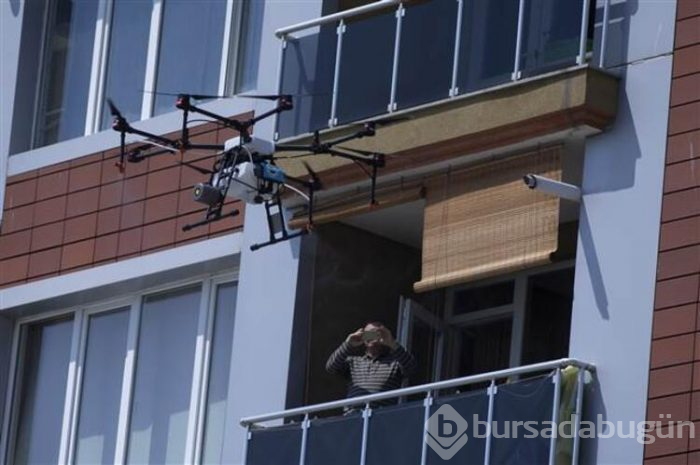 Drone ile havadan da dezenfekte ediliyor