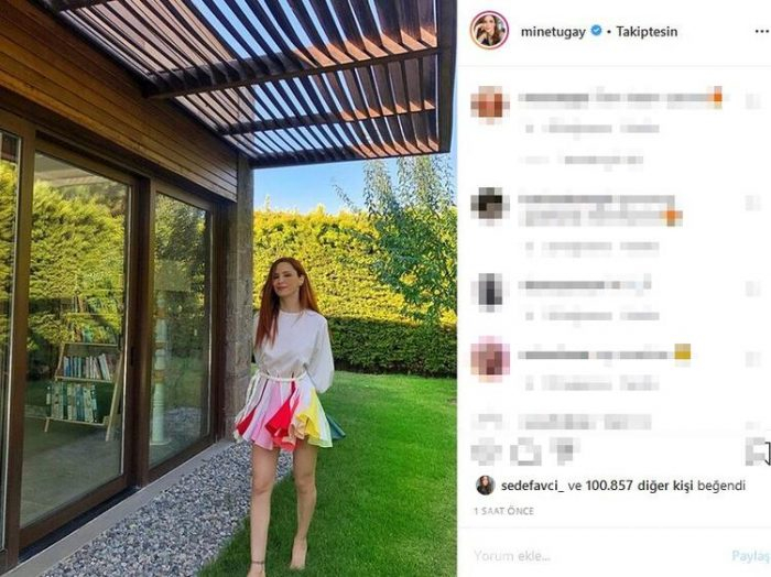 Mine Tugay'a beğeni yağdı!
