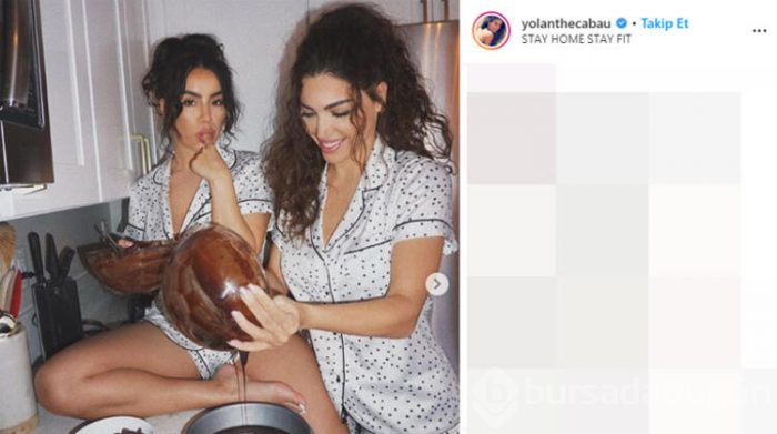 Yolanthe Cabau, karantinada sosyal medyaya sardı