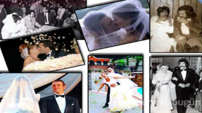 Ünlülerin nikah fotoğrafı