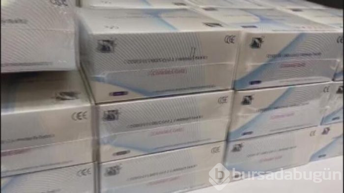 5 bin 575 corona virüs hızlı tanı kiti ele geçirildi