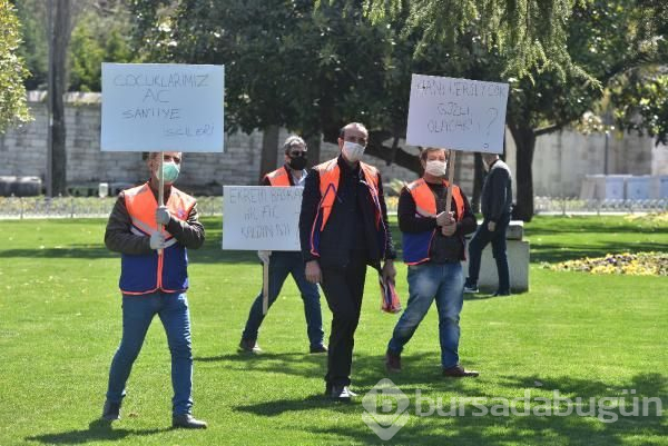 İşçiler İstanbul Büyükşehir Belediyesi önünde eylemde!
