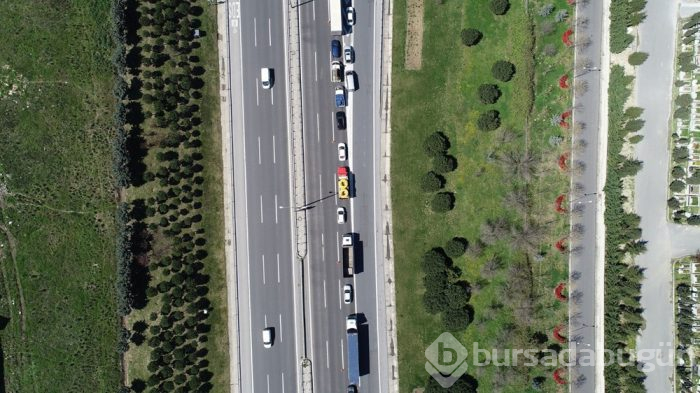 Trafik denetimi yüzünden kilometrelerce kuyruk oluştu