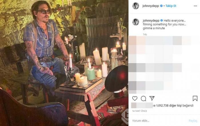 Johnny Depp kısa sürede 1 milyon oldu