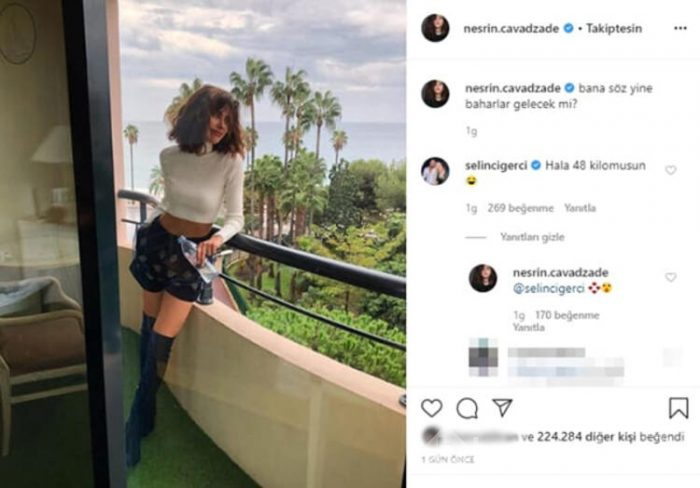Nesrin Cevadzade'ye sordu: H&acirc;l&acirc; 48 kilo musun?