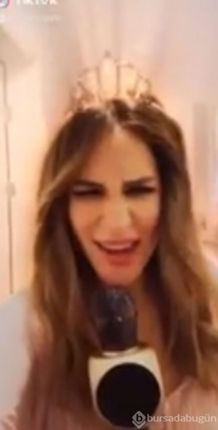 Aynur Aydın sütyenleriyle klip çekti