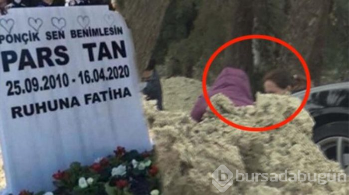 Ebru Şallı oğlunun mezarını ziyaret etti