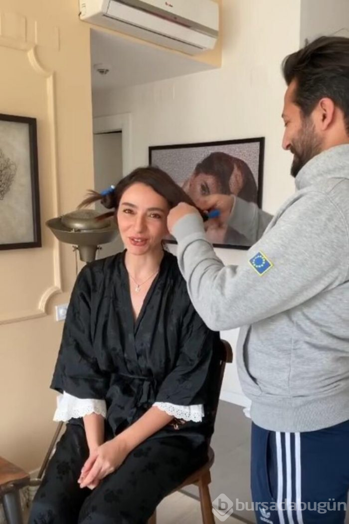 Öykü Gürman'ın saçları sevgilisine emanet!