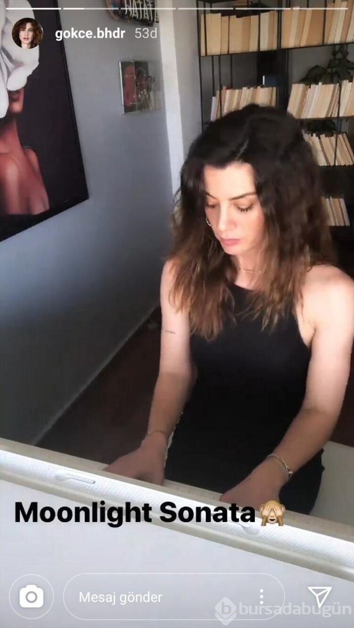 Gökçe Bahadır piyano çaldı! 
