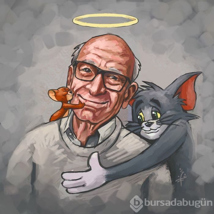 Tom ve Jerry ile Temel Reis'in yaratıcısı özel çizimlerle uğurlandı