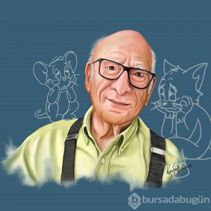 Tom ve Jerry ile Temel Reis'in yaratıcısı özel çizimlerle uğurlandı