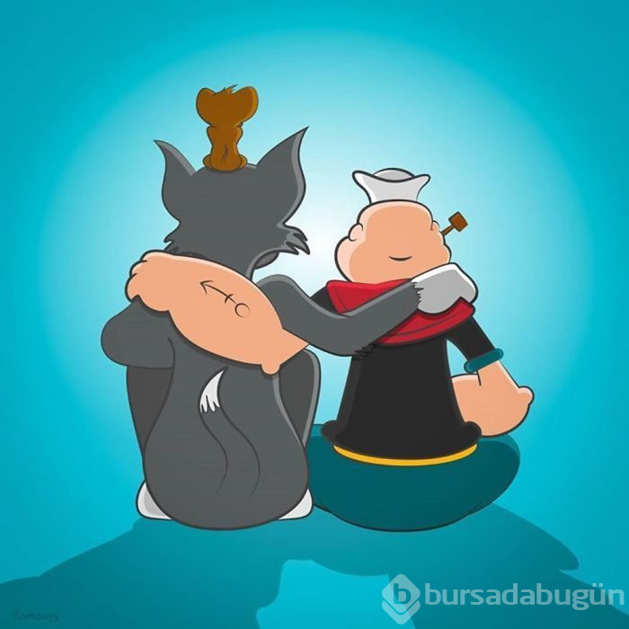 Tom ve Jerry ile Temel Reis'in yaratıcısı özel çizimlerle uğurlandı