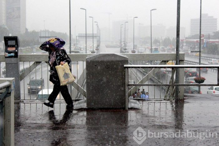 Meteoroloji'den uyarı! Sağanak yağış var! 