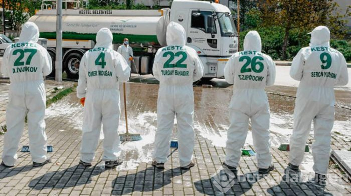 Bursaspor'un şampiyonları korona virüse karşı! 