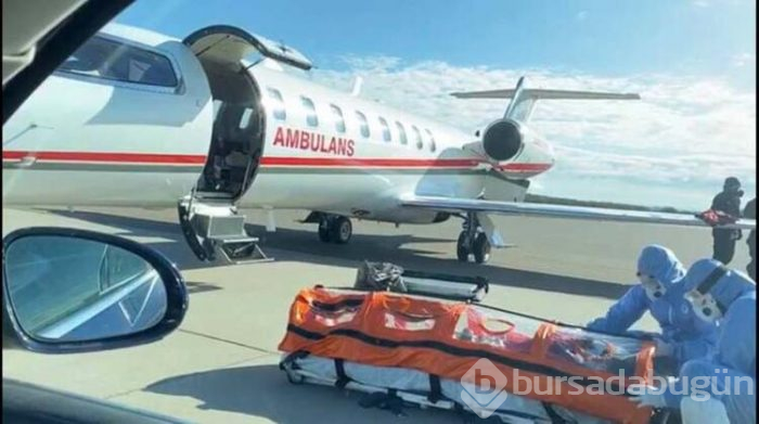 İsveç'ten ambulans uçakla Türkiye'ye geldi
