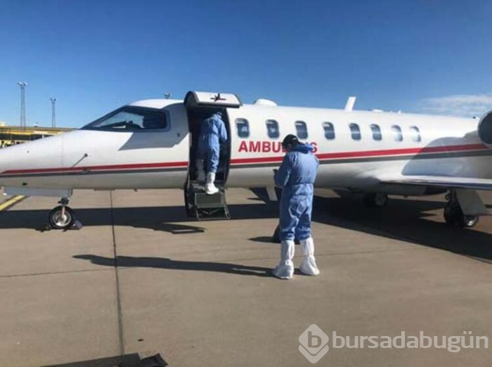 İsveç'ten ambulans uçakla Türkiye'ye geldi