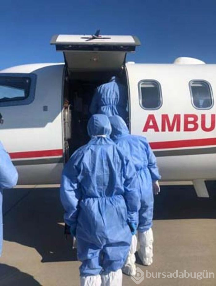 İsveç'ten ambulans uçakla Türkiye'ye geldi