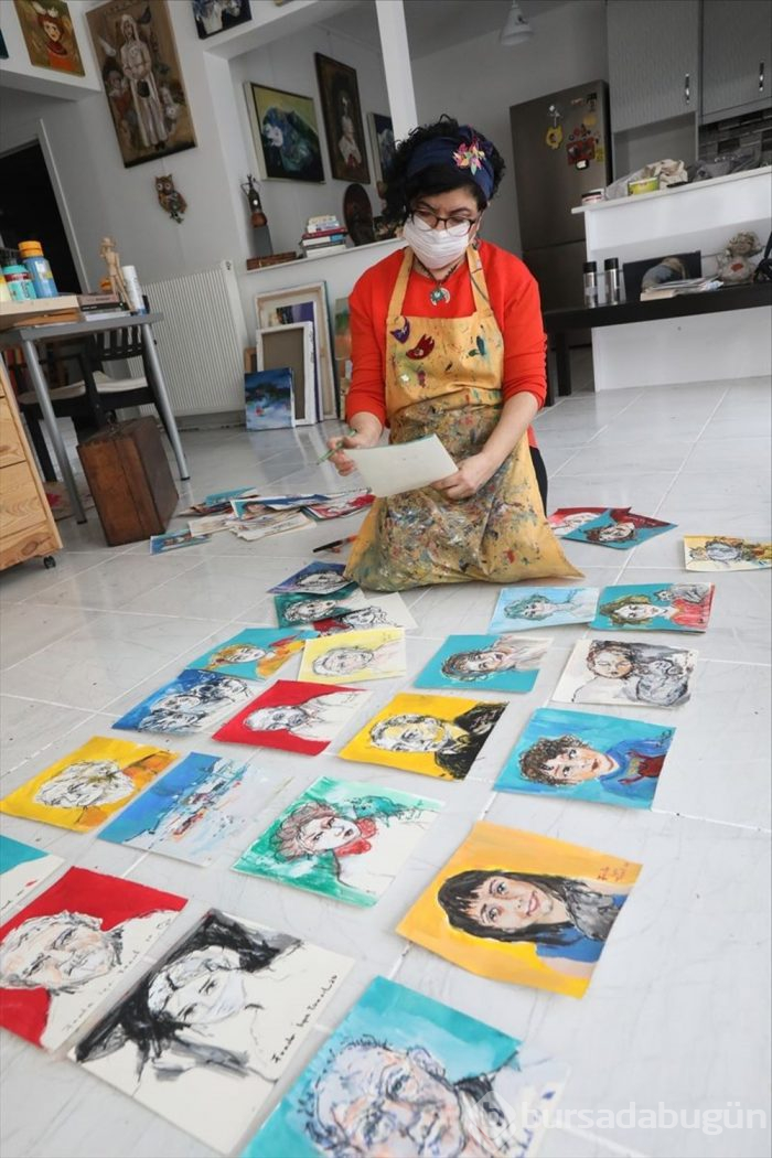 Cerrahi maskeler sanat eserine dönüşüyor