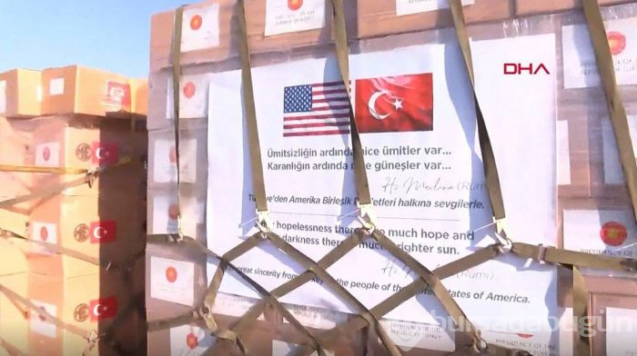 Türkiye, bu kez Amerika'ya yardım gönderdi