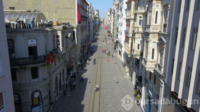 İstiklal Caddesi'nde yoğunluk 