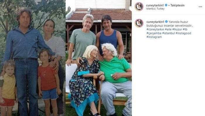Cüneyt Arkın'dan aile fotoğrafı