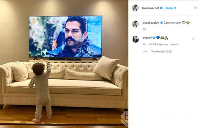 Burak Özçivit oğlunu paylaştı