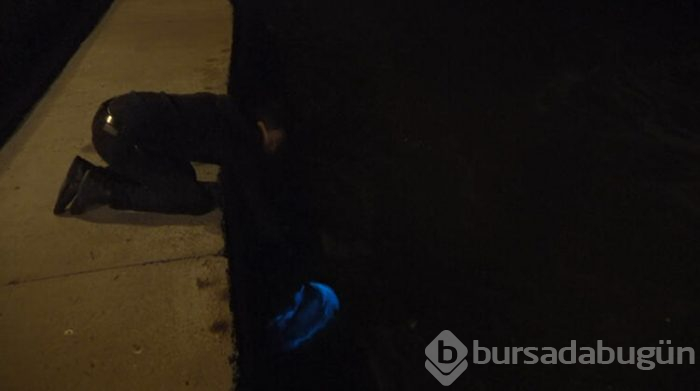 Büyükçekmece sahilinde mavi ışık şöleni