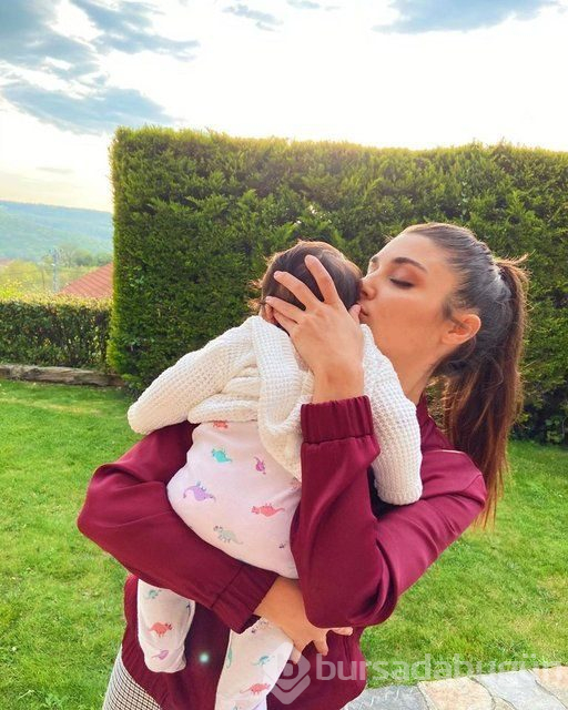 Hande Erçel yeğeniyle beğeni topladı