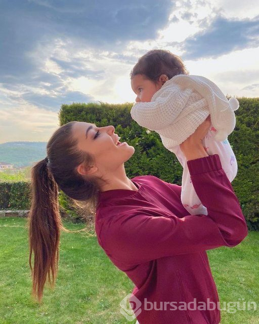 Hande Erçel yeğeniyle beğeni topladı