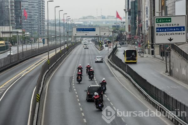 İşte yasağın ilk gününde yolların durumu